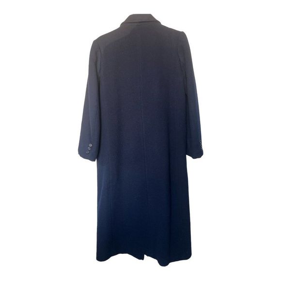 creation Pierre Bouchard navy %100 Wool long Coat women's sz SP - Picture 4 of 7